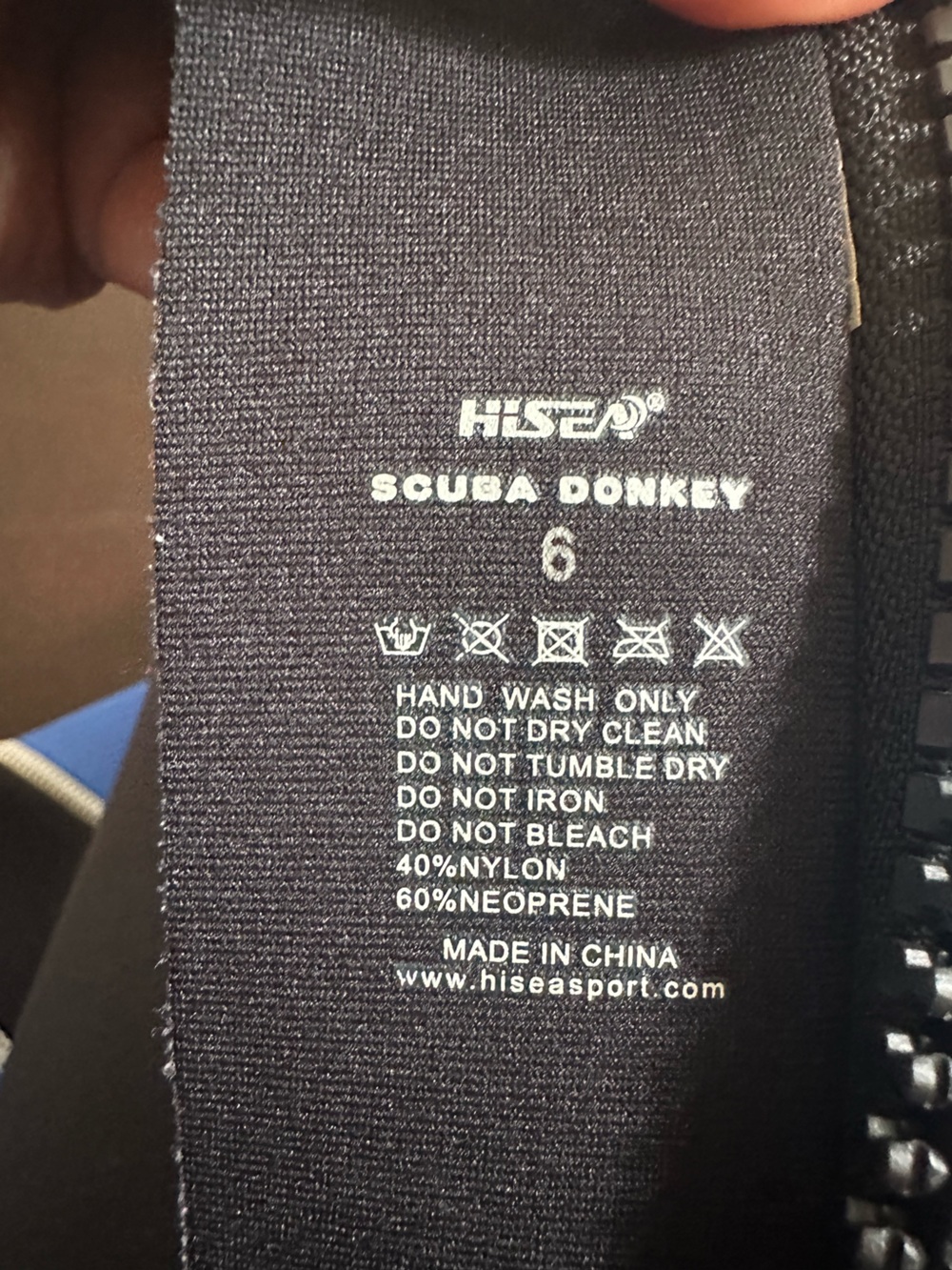 HiSea Blue and Black kids Scuba Wetsuit size 6 - Picture 11 of 11